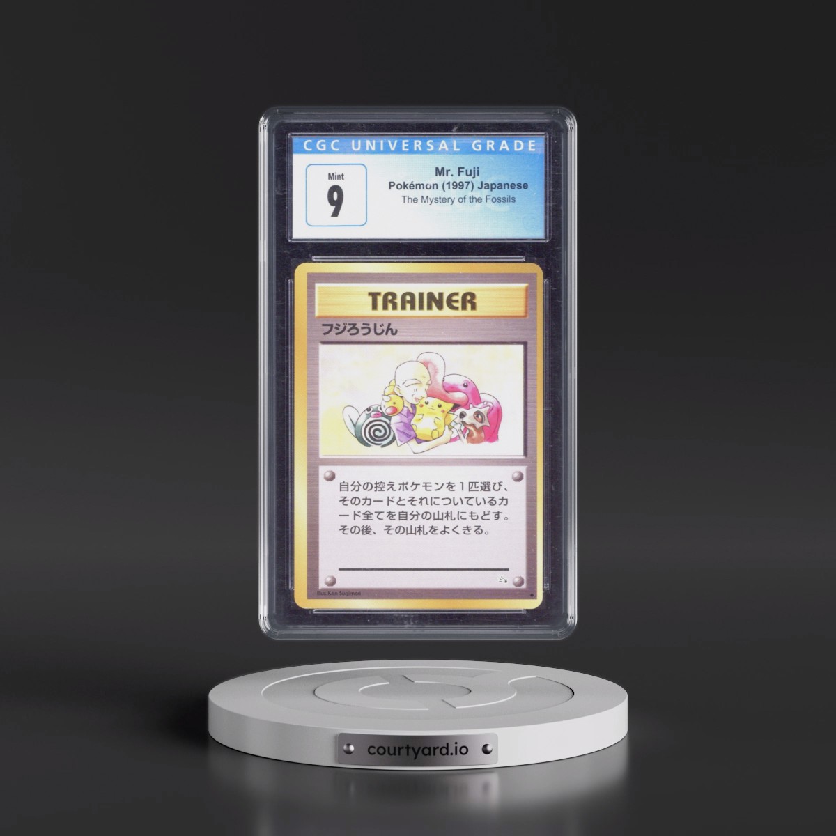 1997 Mr. Fuji - Pokémon The Mystery of the Fossils CGC 9 MINT